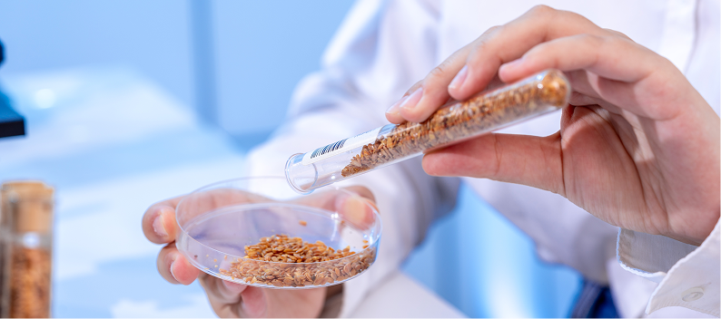 A test tube and a petri dish